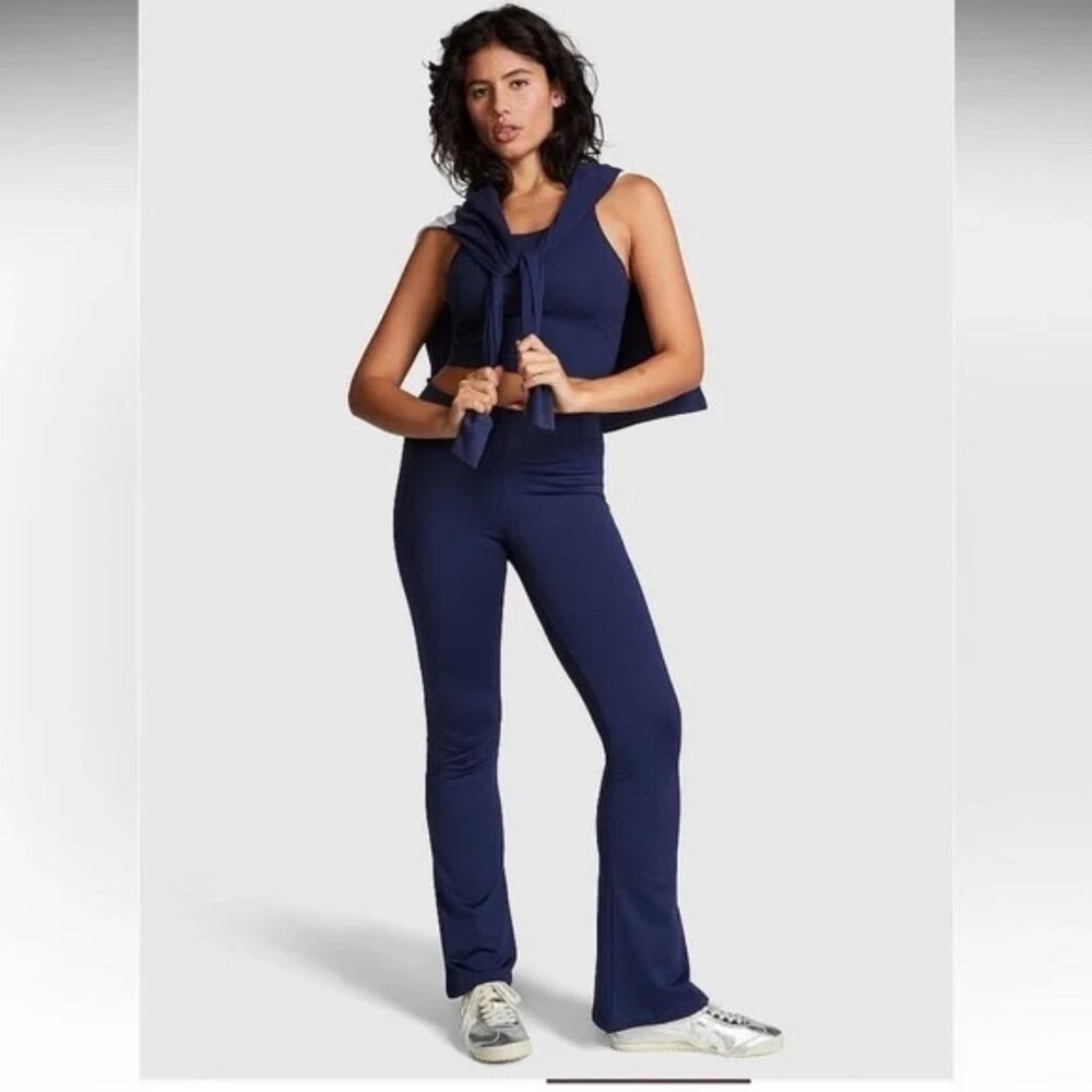 Pink Active Winter Flare Leggings